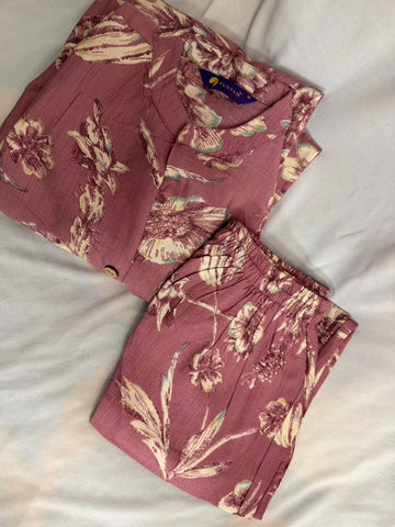 Floral Co-Ord Set – Elegant Comfort Wear