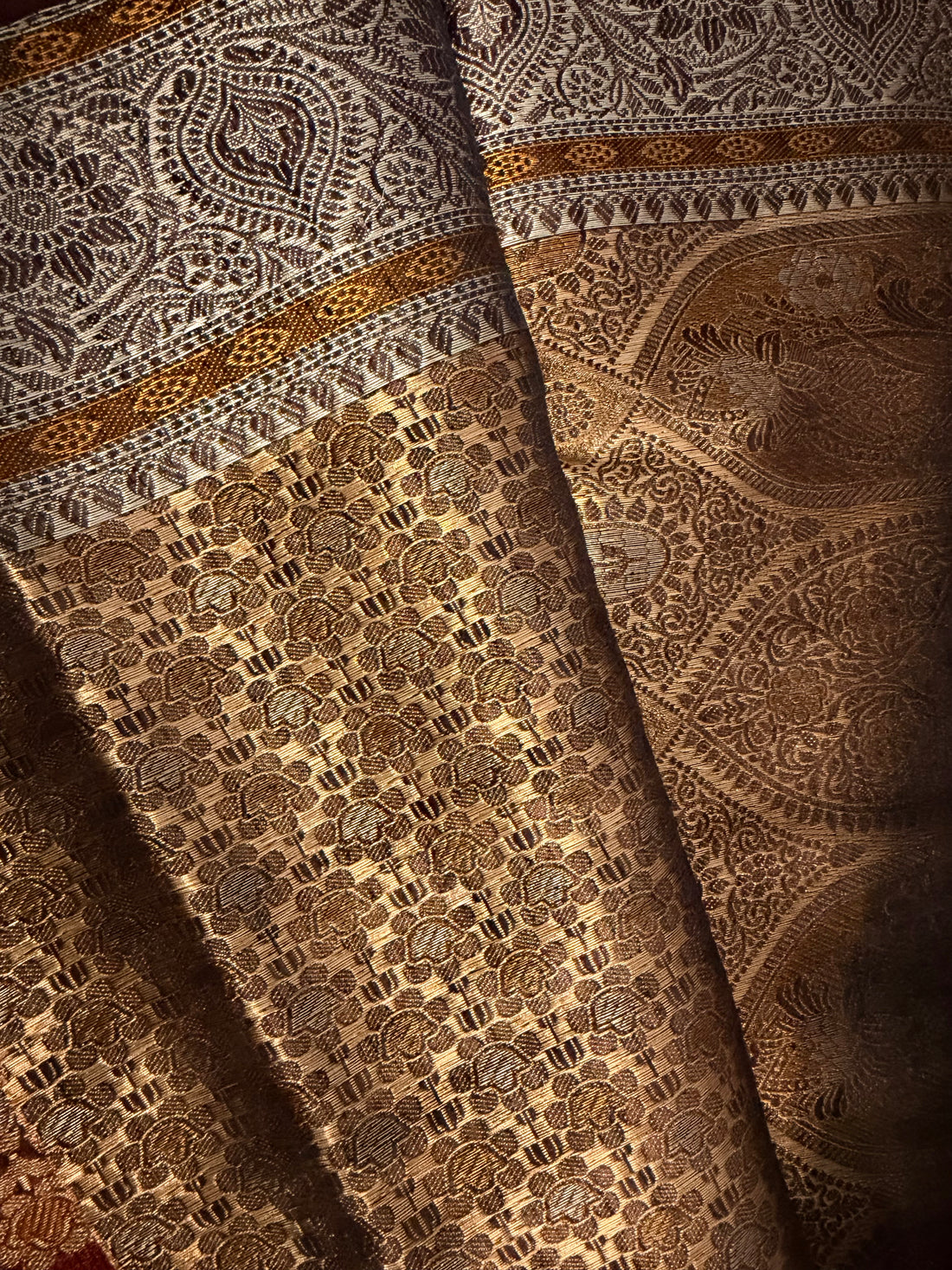 Classic Maroon Handwoven Silk Saree with Antique Zari