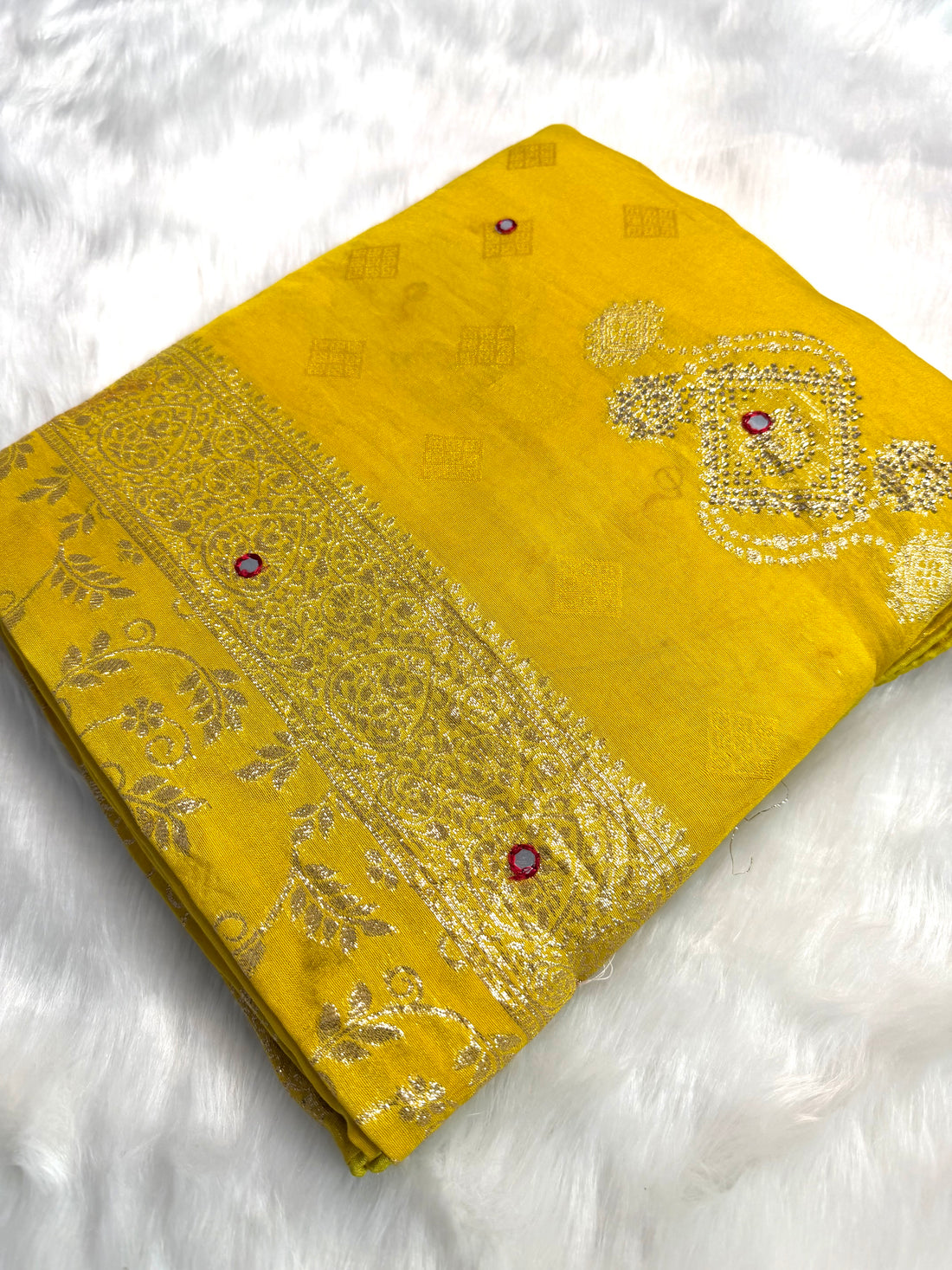 Embroidered Ethnic Saree with Stone Work Border like  banarasi