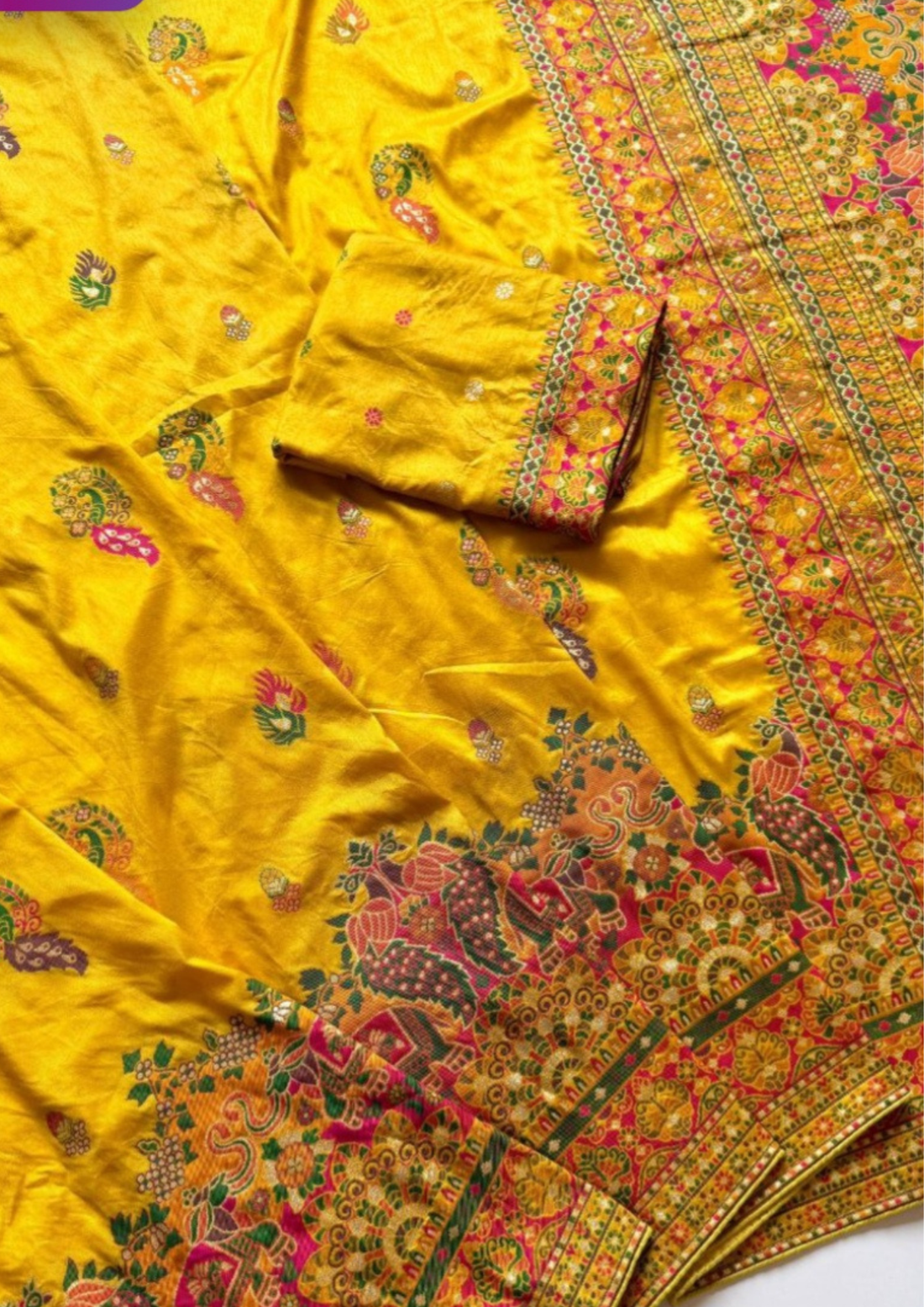 Dola silk sarees with Zari weaving work