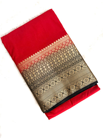 Mysore crape Silk Saree with bangles combo